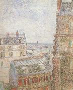 Vincent Van Gogh View of Paris from Vincent's Room in t he Rue Lepic (nn04) USA oil painting artist